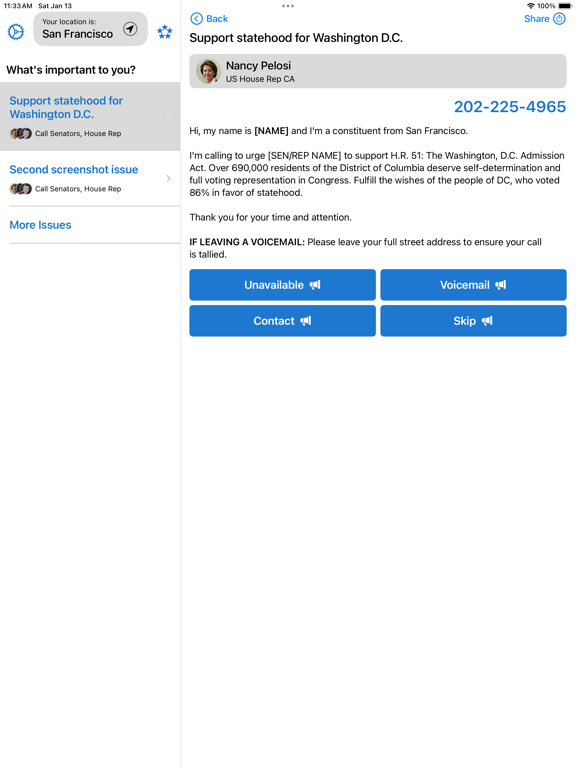 Screenshot #5 pour 5 Calls: Contact Your Congress