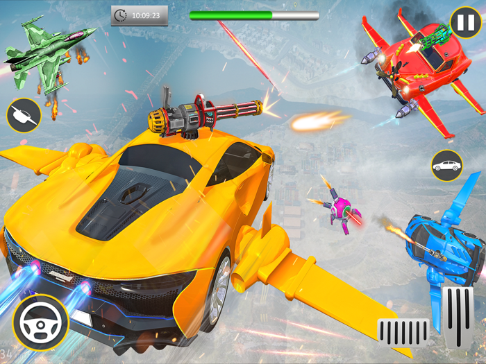 Flying Taxi Robot Game