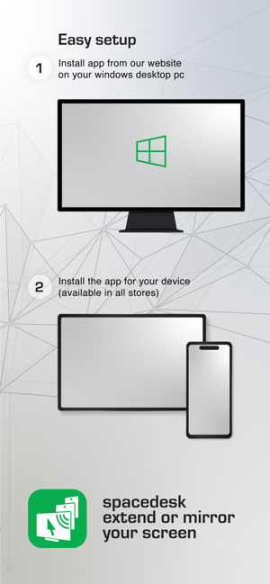 ‎spacedesk display screen cast Screenshot