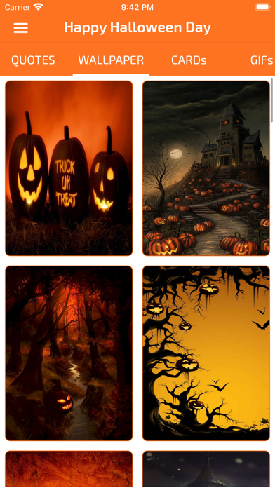 Screenshot #1 pour Halloween Cards & Wallpaper