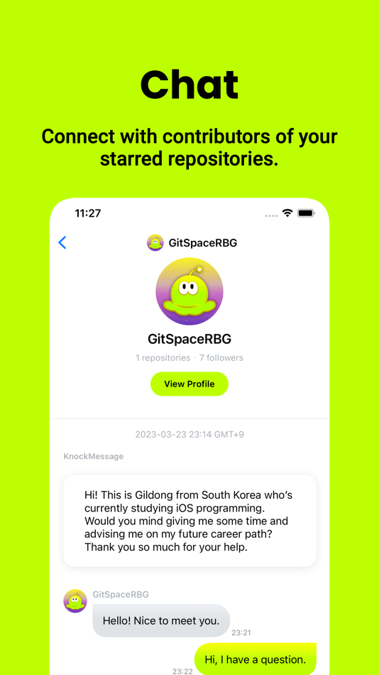 #3. GitSpace (iOS) By: Hanho Choi