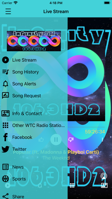 Infinity FM Screenshot