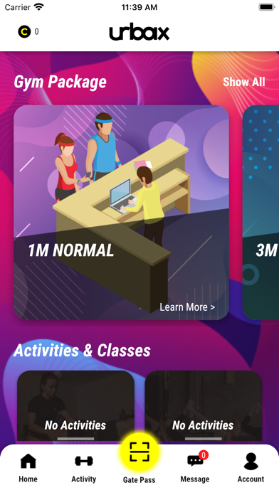 Urbax Fitness Screenshot