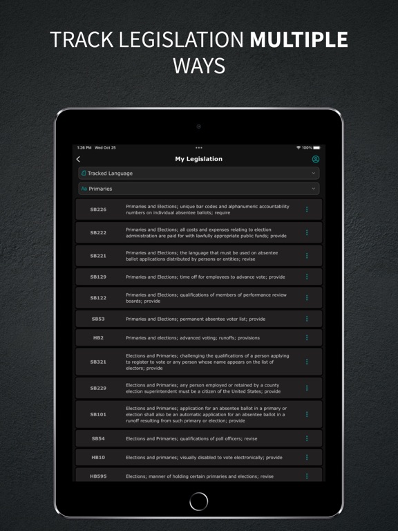 Capitol Intel iPad screenshot 4 - Reference app