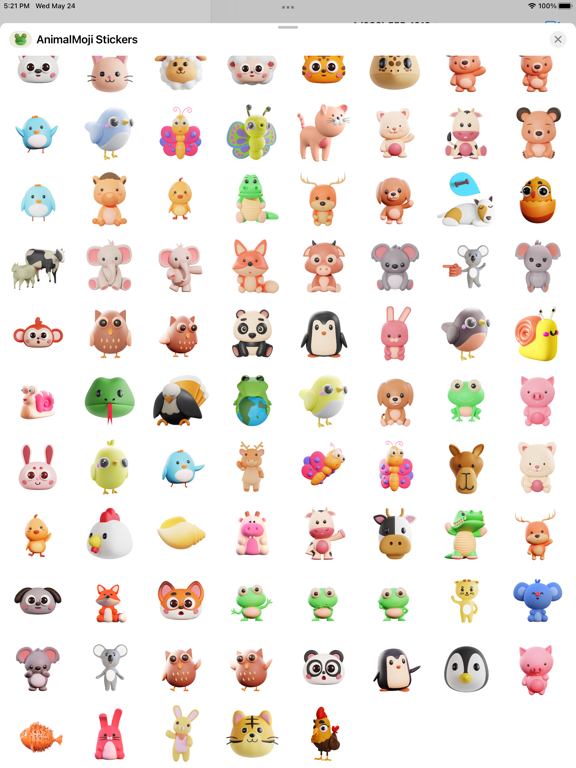 Screenshot #6 pour Cute Animal - Stickers