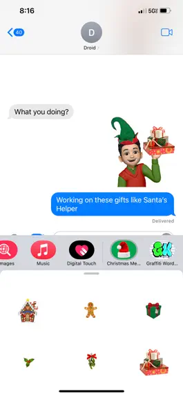 Game screenshot Christmas Memoji Stickers hack