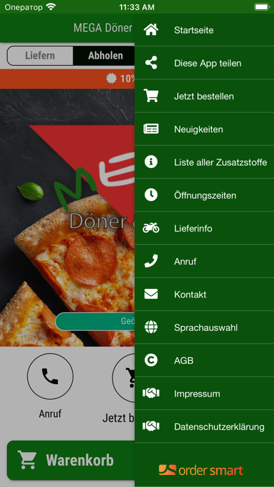 MEGA Döner & Pizzeria MG Screenshot