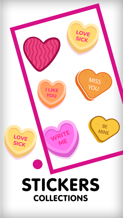 Screenshot #2 pour Candy Hearts Sticker