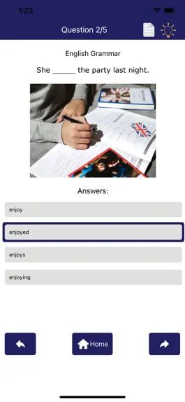 Game screenshot English Grammar Quiz apk