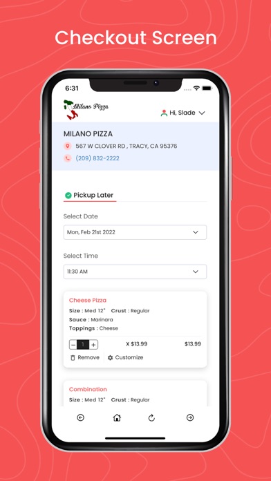 Milano Pizza Tracy Screenshot