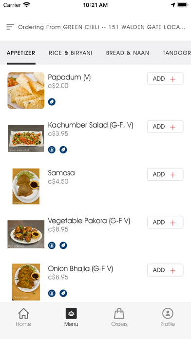 GreenChili Cuisine of Indian Screenshot