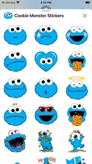 cookie monster stickers iphone screenshot 2