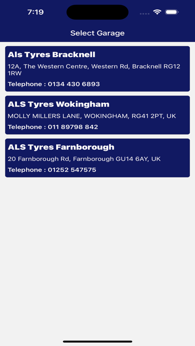 ALS Tyres Screenshot