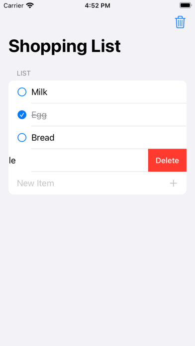 Shopping List - Grocery Screenshot