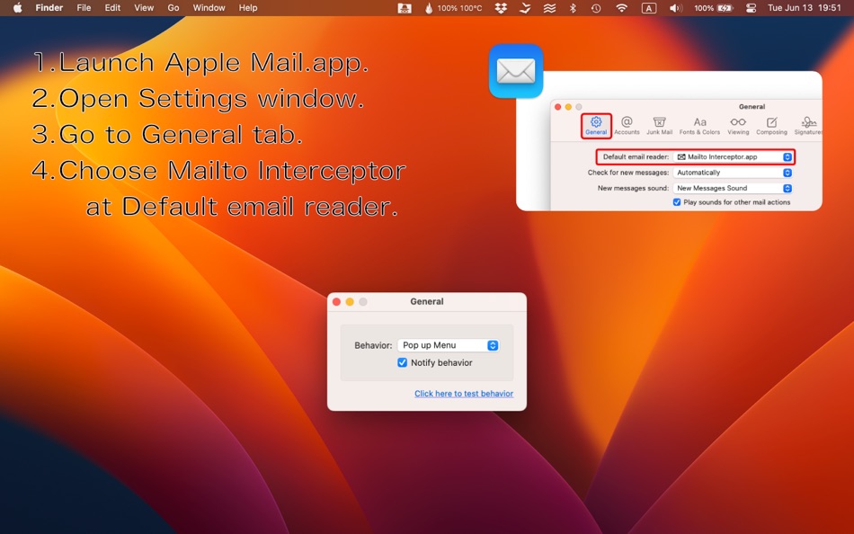 Mailto Interceptor Lite (macOS) 由: Genji Mailto Interceptor Lite (macOS) 由: Genji