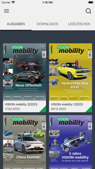 VISION mobility Magazin Screenshot