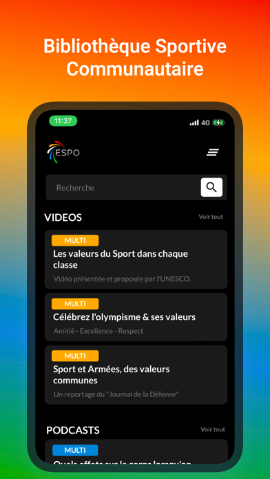 ESPO - Médiathèque Sportive Screenshot