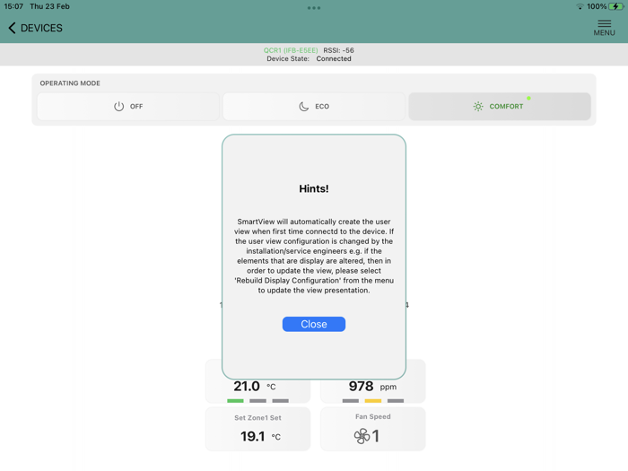SmartView Device Interface