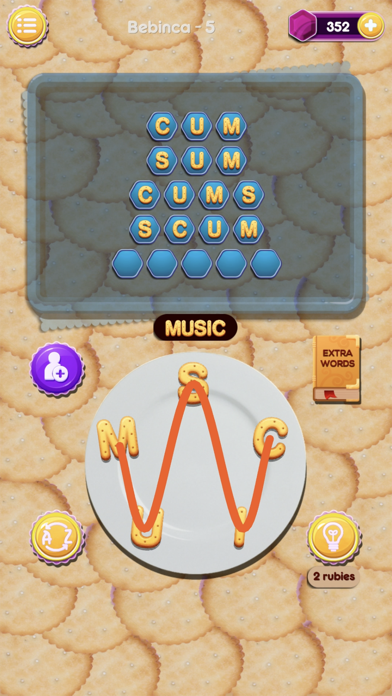 Word Cookies Scramblers Games Screenshot