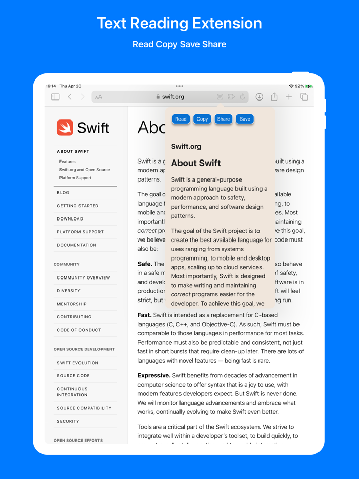 Text Zipym Reading Extension