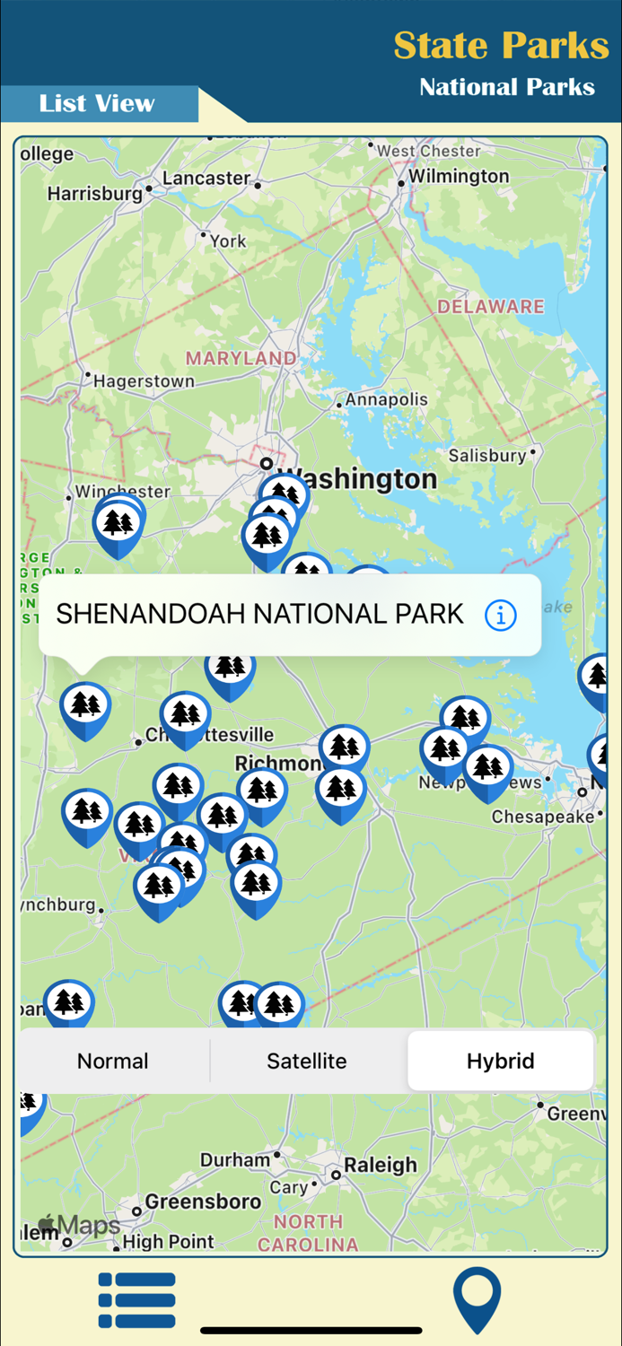 Virginia-State and National Park