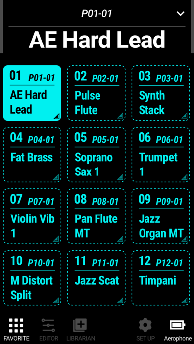 Aerophone Pro Editor Screenshot