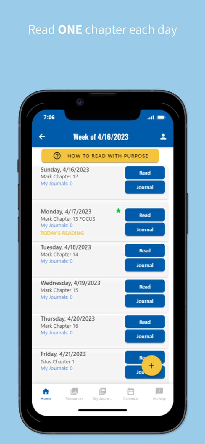 Read Gods Word with Purpose