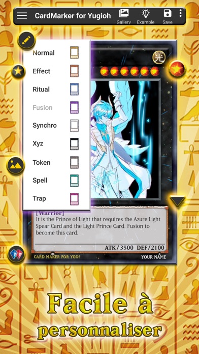 Screenshot #2 pour Card Maker Creator for YugiOh