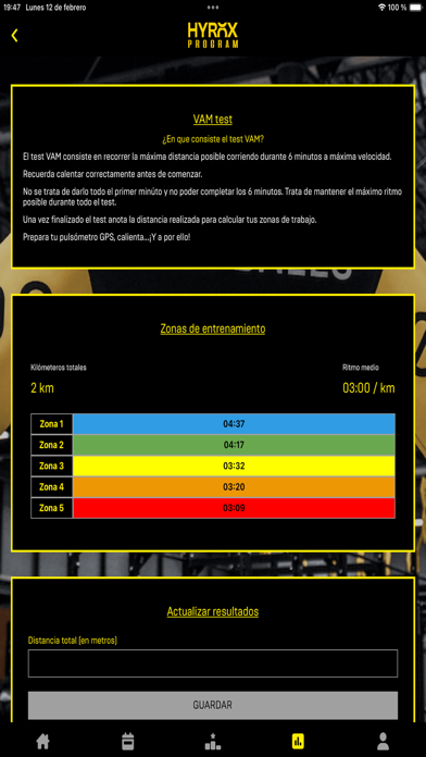 Hyrox Program Screenshot