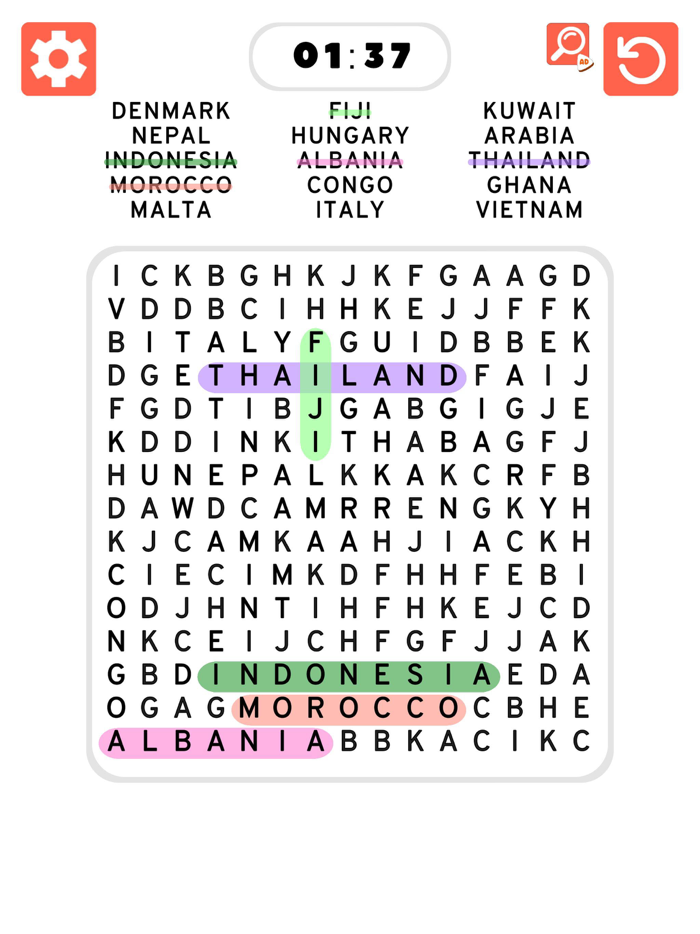 Word Cross Find Words Search