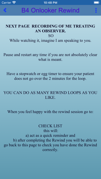 PTSD- Rewind4Therapists Screenshot