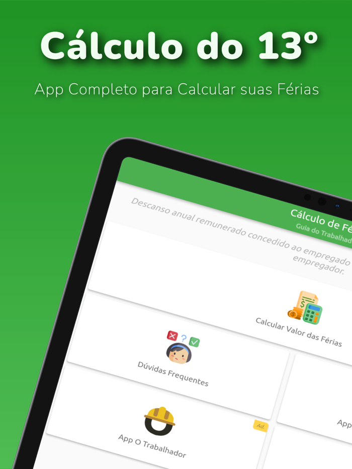 Cálculo de Férias Fácil