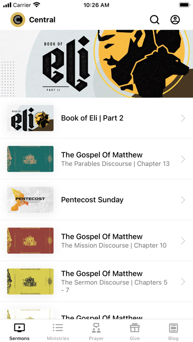 Central Community Church Screenshot