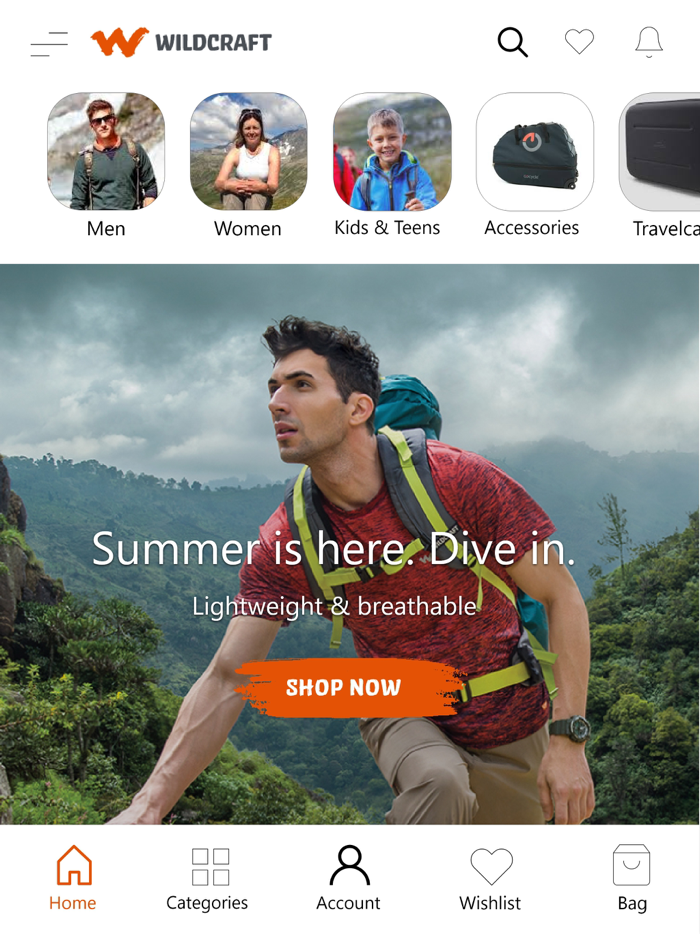 Wildcraft Online Shopping App