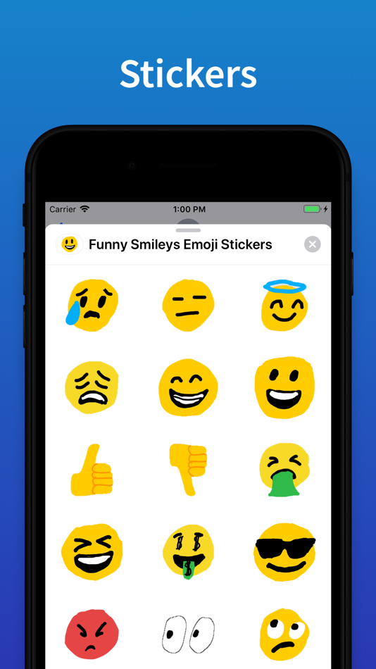 Drawn emoji Stickers for text - 1.1 - (iOS)