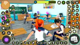 anime high school girls game iphone screenshot 2