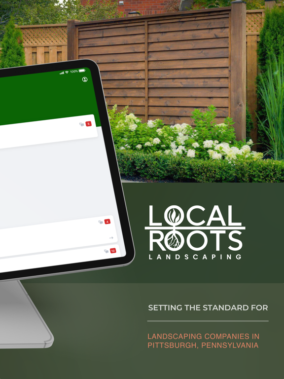 Local Roots Landscaping iPad screenshot 2 - Business app