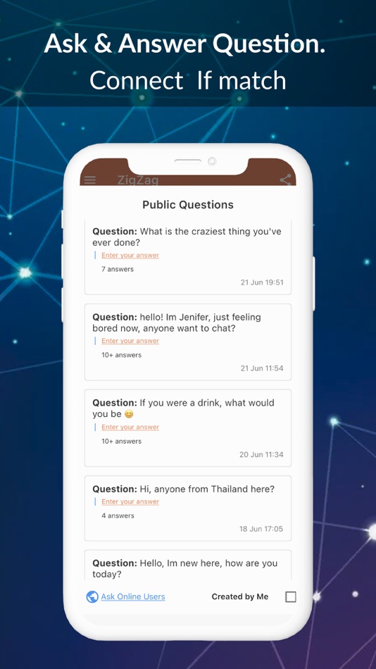 #5. ZigZag - Anonymous Chat! (iOS) โดย: NGUYEN VAN LONG
