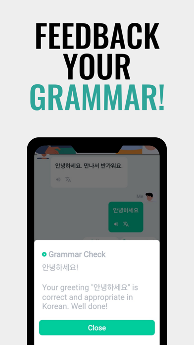 Vocado-Learning Korean, Speak Screenshot
