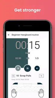 hangtime - hangboard training iphone screenshot 1