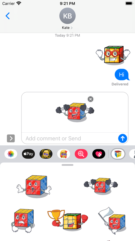 #5. Cube Stickers (iOS) Podle: Paul Scott