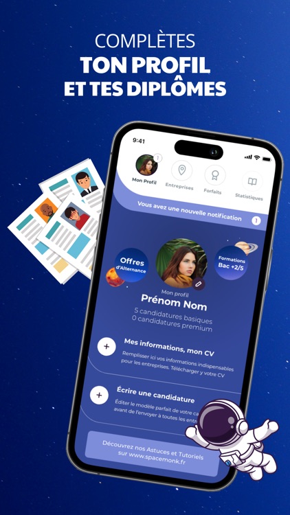 Space Monk: Emploi, Alternance