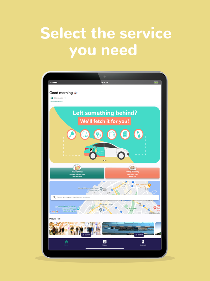 Mashkor on-demand delivery