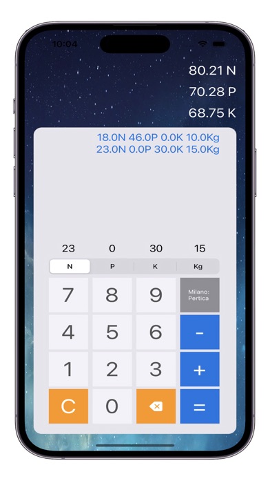 Calcolo Unità Concimazione Screenshot