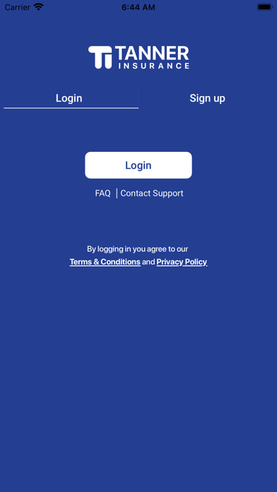 MyTanner Insurance Screenshot