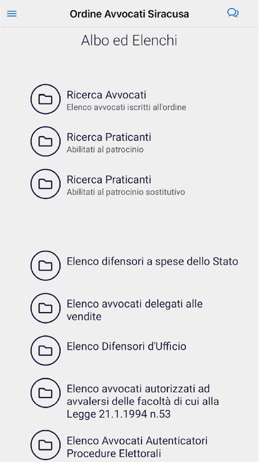 #4. Ordine Avvocati Siracusa (iOS) Podle: ERMES COMUNICAZIONE SOC COOP