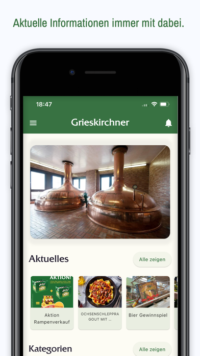 Grieskirchner Bier Screenshot