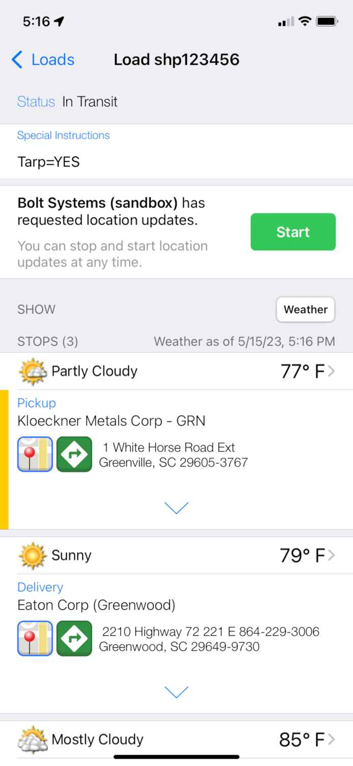 Bolt Driver Dispatch