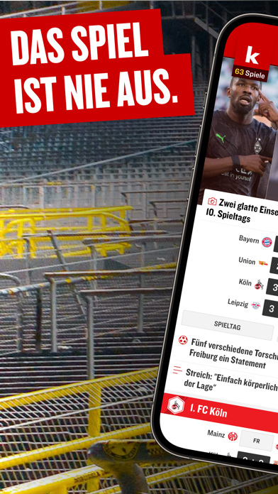 Screenshot #1 pour kicker Fußball News