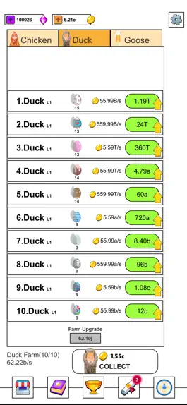 Game screenshot Idle Chicken Duck Goose mod apk